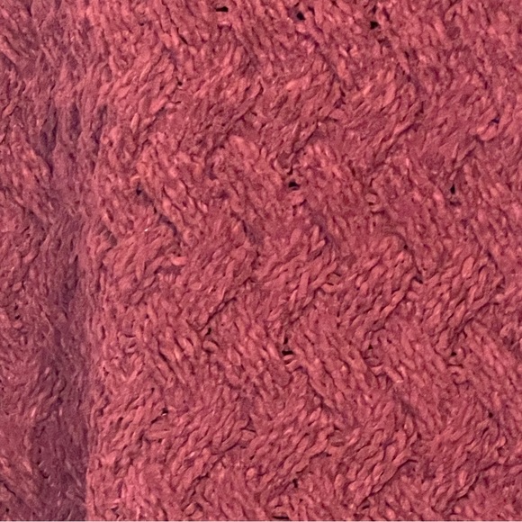 Bobeau Maroon Braided Crewneck Sweater XL - Picture 3 of 7